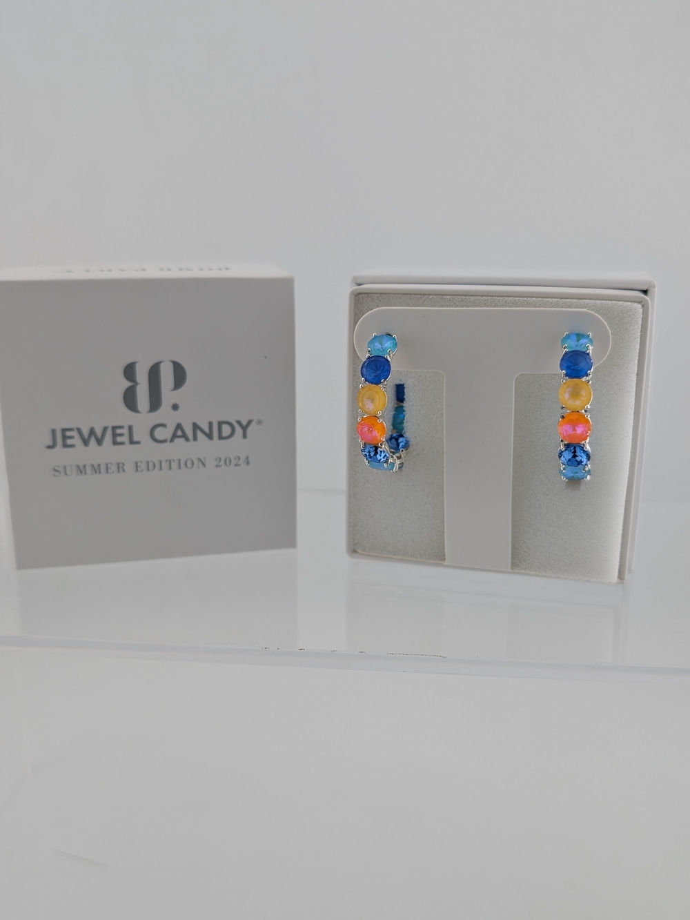 BP Jewel Candy - Multicolor Gem Hoop Earrings